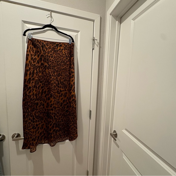 A New Day Brown Leopard Skirt - Picture 2 of 4